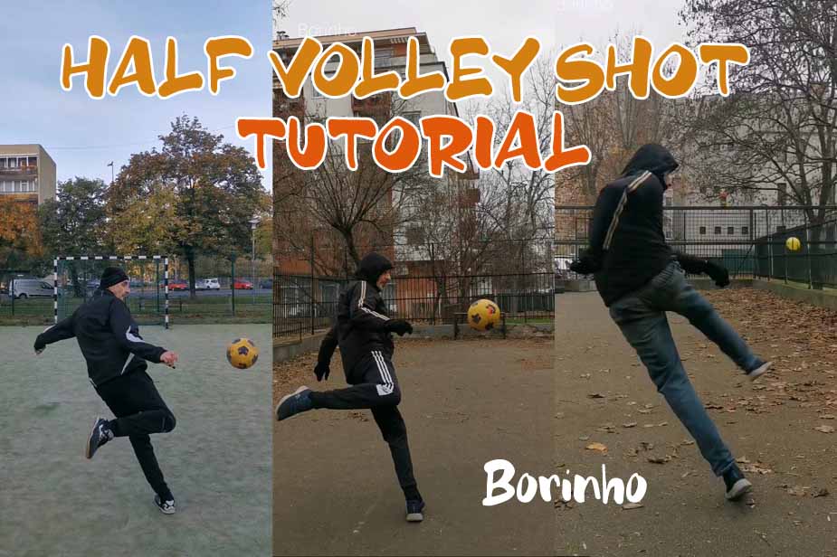 Half volley shot by Borinho