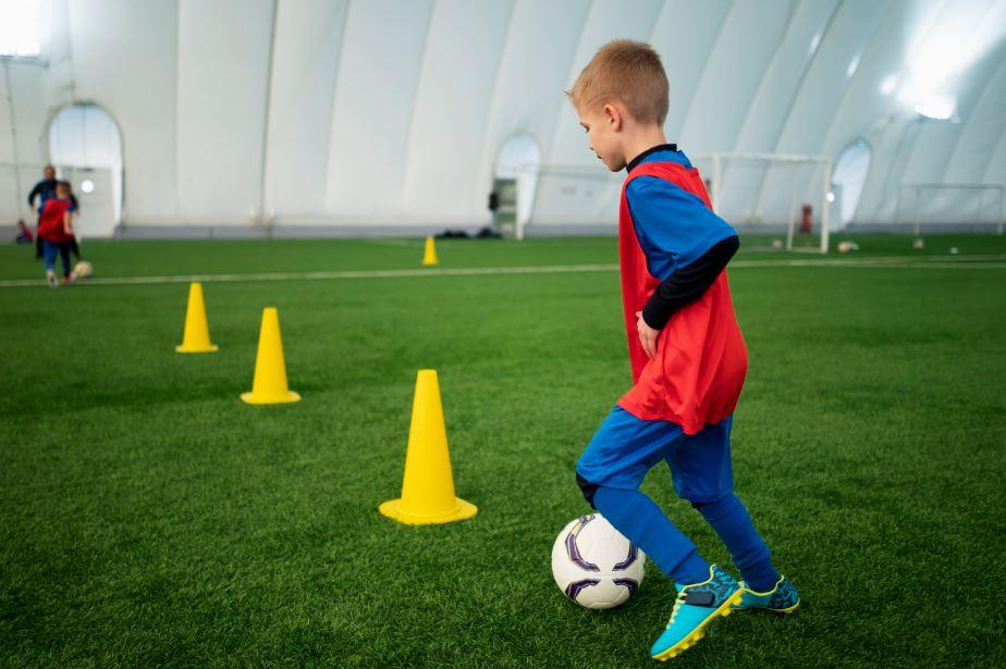 Football training for children